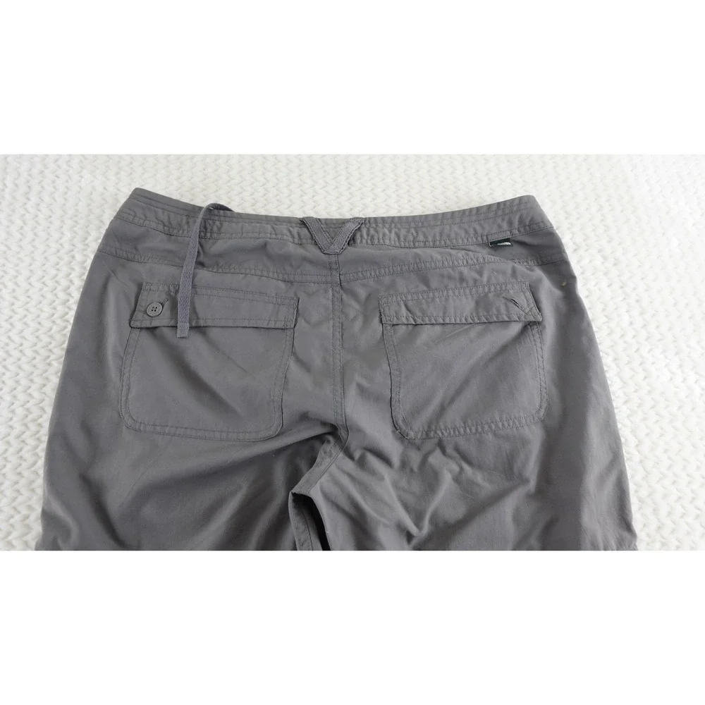 The North Face Mens Gray Convertible Hiking Pants Zip Off Cargo Trousers Size 12